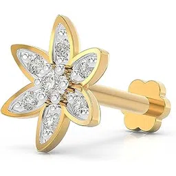u are 925 Sterling Silver 18K Gold Plated Sunflower Radiance Nose Pin for Women and Girls | With Certificate of Authenticity and 925 Stamp-picture-36