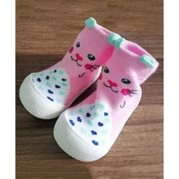 U-grow Baby Anti-Skid Breathable Soft Socks Shoes Pink & White-picture-17