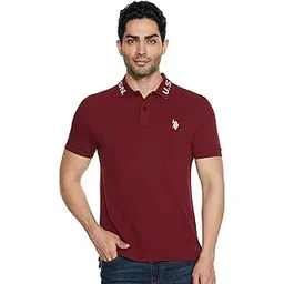 u. s. polo assn. Men's Solid Regular Fit Polo Shirt-picture-20
