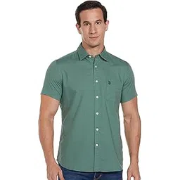 u. s. polo assn. Men's Solid Regular Fit Shirt-picture-16