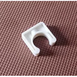 U-Shaped PVC Water Pipe Clamps Fit 20mm (3 Pcs) White Colour image 1