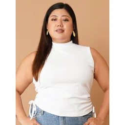 U&F Beyond Women Plus Size High Neck Tank Crop Top-picture-29