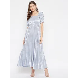 u&f Women Maxi Grey Full Length Dress-picture-11