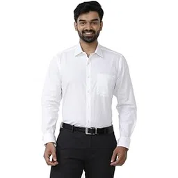 uathayam Delight Cotton Full Sleeve Solid Trending Formal White Shirt for Men Pack of 1-picture-11