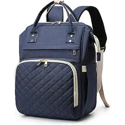 Portable Dia r Bag Ba pa Large Water-Resistant Travel Baby Nursing Bag Mommy Bag with USB Charging Port Stroller Straps 3 Thermal Po ETS for Baby Bottles-image-12