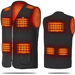 ubersweet Factory Direct Sales Before and After Winter Smart Heating Vest Male USB Heating Vest Seven Z Smart Electric Heating Vest bla S_-picture-31