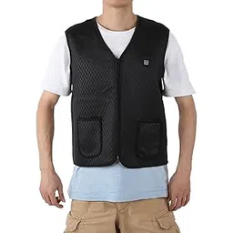 ubersweet Heated Vest, Mix and Match Fine Workmanship Convenient and Practical Fishing Vests for Men Soft Lining for Family for Home-picture-46