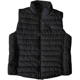 ubersweet NOGA Electric Heating Vest USB Stand-upCollar Charging Men's Electric Vest Cold and Warm Lightweight.Third Gear Temperature Control Mobile Charging Black-picture-10