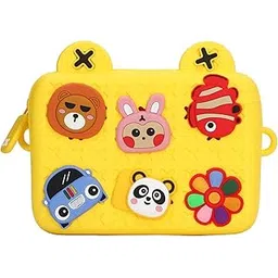 ubersweet Ubersweet® Kids Camera Storage Bag Cute Looking Lightweight Kids Bag for Party Gift (Yellow)-picture-39