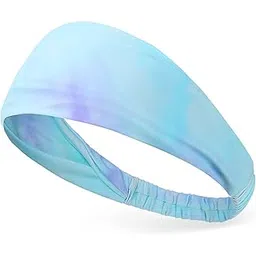 Workout Sweatband Sport Hair Band Moisture Wicking Sweatband for Fitness Running Tennis Cycling Travel--image-20