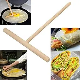 UBERSWEET® 2X(Practial T Shape Crepe Maker Pancake Batter Wooden Spreader Stick Home K R2E1-picture-12