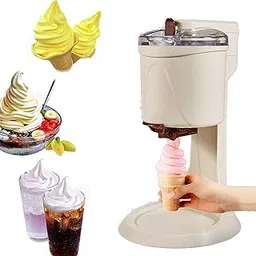 Soft Serve Ice Cream Machine, Home DIY KitAutomatic Mini Fruit Healthy, Simple One Push Operation 20-image-25