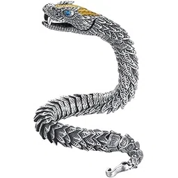 ubervia Ubervia® Link Bracelets Bangle Copper Gothic Dragon Shaped Bracelet Biker Men 22Cm Jewelry & Watches |Jewelry | Jewelry Sets-picture-56