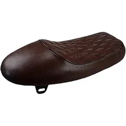 Ubervia® Motorcycle Brown Hump Vintage Retro Cafe Racer Seat Fits Compatible with B.M.W H.O.N.D.A Y.- Amaha Kawa.- Saki-picture-13