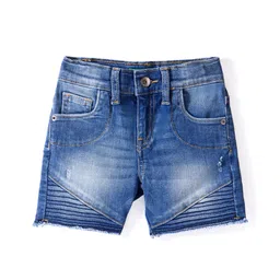 UCB Cotton Woven Knee Length Shorts with Striped Detailing - Blue-image-17