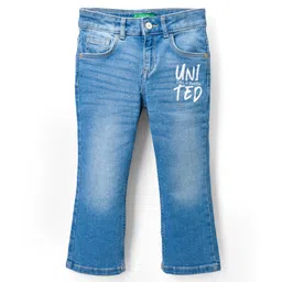 UCB Woven Full Length Solid Boot Cut Jeans - Blue-picture-26