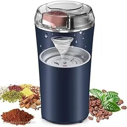 Uchrang Blade Electric Coffee & Spice Grinder – Stainless Steel Portable Mixer for Masala, Herbs, Dry Spices & Nuts – Push Button Control, Compact & Durable for Home Kitchen (Navy Blue)-picture-31