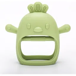 UCRAVO 1 Pack Teething Toys for Baby, Teething Mitten for Babies, Baby Toys 0-6 Months, Silicone Teether for Toddler Infant, Baby Boy Girl Shower Gifts Teething Relief Chew Toys(Green) image 5