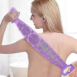 UCRAVO Silicone Body Scrubber Belt, Double Side Shower Exfoliating Belt Removes Bath Towel, Double Chopping Belt Scrubber Washer for Bath/silicon body scrubber for bathing/body scrubber for bathing-picture-49