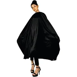 UD Professional Salon Barber Haircut Cape, Polyester Hair Cutting Sheet Cape for Men and Women, Waterproof Cape, Black, Pack of 1 (SKU:CC/BLK102)-picture-23