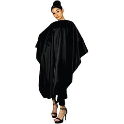 UD Professional Salon Barber Haircut Cape, Polyester Hair Cutting Sheet Cape for Men and Women, Waterproof Cape, Black, Pack of 1 (SKU:CC/BLK104)-picture-15