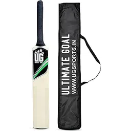 UG Sports Lightweight, Balanced & Hard | Wooden Cricket Bat with Cover | Poplar Willow | Durable Rubber Grip | Cricket Bat for Men (Size - Full Size)-picture-11
