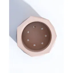 UGAOO Faceted Brown Wooden Planter image 4