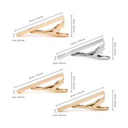 ujoy Fashion Tie Pin Set Short Style 4.5cm Set of 4 in Gift Box image 5