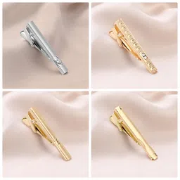 ujoy Fashion Tie Pin Set Short Style 4.5cm Set of 4 in Gift Box image 3