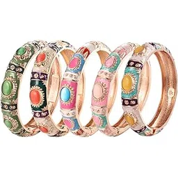 ujoy Womens Bracelet Bangle Set of 5-picture-15