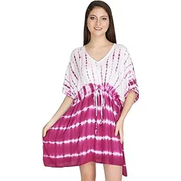 ukal Women' s and Girl's Solid V-Neck Beach Bikini Cover Up Swimsuit Bathing Suit Beach Dress-picture-33