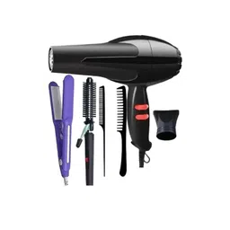 UKSTYLZ 1500 W Hair Dryer With Straightener - 8006- Curler 471B & 2 Tail Comb-picture-19