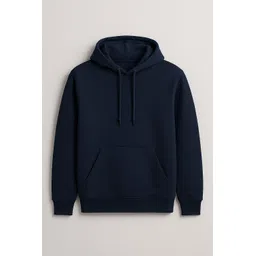 ullas Men Full Sleeve Solid Hooded Sweatshirt image 1