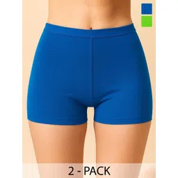 ULLAS Pack Of 2 Mid-Rise Anti-Microbial Boy Shorts Briefs US SBT-33 Blue,Lt. Green XS-2-image-37