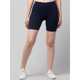 ULLAS Women Skinny Fit Mid-Rise Cotton Cycling Sports Shorts-picture-37