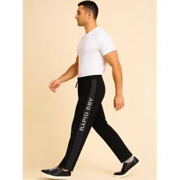 UllasPemium Men Black Solid Track Pant-picture-13