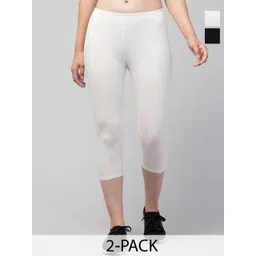 UllasPemium Pack Of 2 Women Skinny Fit Capris-picture-25