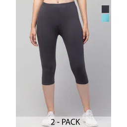 UllasPemium Women Pack Of 2 Skinny Fit Capris-picture-37