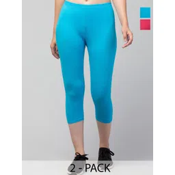 UllasPemium Women Pack of 2 Skinny Fit Capris-picture-40