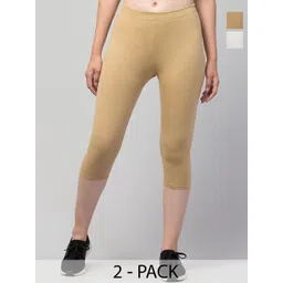 UllasPemium Women Pack of 2 Skinny Fit Capris-picture-27