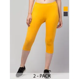 UllasPemium Women Pack Of 2 Skinny Fit Capris-picture-20