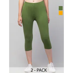 UllasPemium Women Pack Of 2 Skinny Fit Capris-picture-35