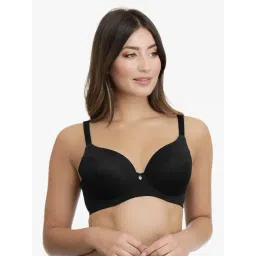 Ultimo Black Under Wired Padded T Shirt Bra-picture-18