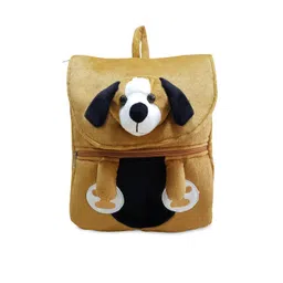 Ultra Kids Brown Dog Plush Face School Bag Soft Toy-picture-19