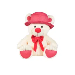 Ultra Unisex Kids Cream-Coloured & Red Mr Goodbear Plush Teddy With Hat Soft Toy-picture-52