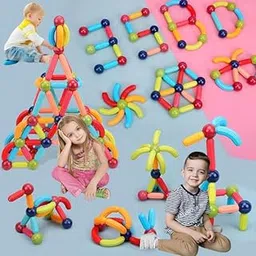 Umadiya® Magnetic Building Sticks Blocks Kids Toy, Learning Sticks and Balls, Activities Toy for Toddlers, Educational Magnet Building Blocks, Kids Toys for 3+ Year Old Gifts (36 PCS)-picture-21
