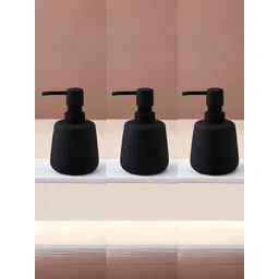 UMAI Black 3 piece Solid Ceramic Soap Dispenser-picture-22