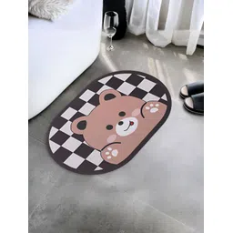 UMAI Brown & Black Printed 240 GSM Anti-Skid Bath Mat-picture-28