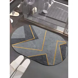 UMAI Grey Printed 240 GSM Anti-Skid Bath Mat-picture-29