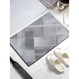 UMAI Grey Printed 240 GSM Anti-Skid Bath Mat-picture-33